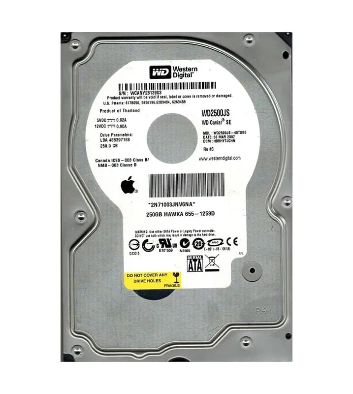 Western Digital WD2500JS-40TGB0 250GB 3Gb/s SATA