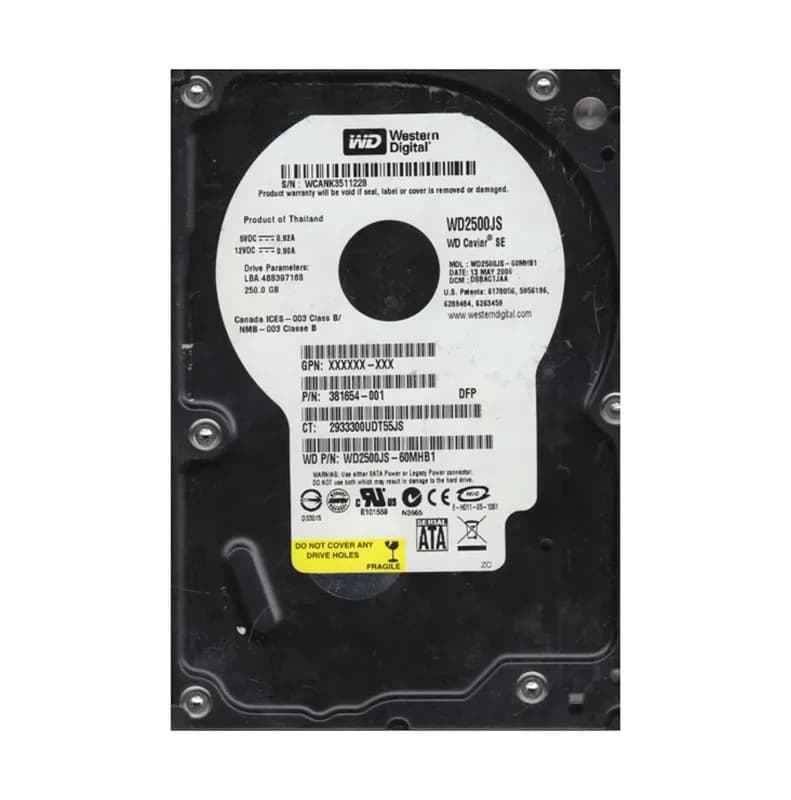 Western Digital WD2500JS-60MHB1 250GB 3Gb/s SATA