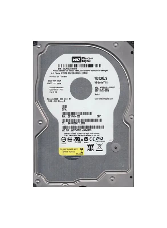 Western Digital WD2500JS-60MHB5 250GB 3Gb/s SATA