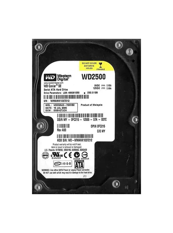 Western Digital WD2500JS-75MHB0 250GB 3Gb/s SATA
