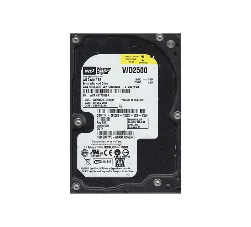 Western Digital WD2500JS-75NCB1 250GB 3Gb/s SATA
