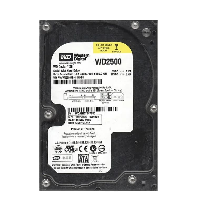 Western Digital WD2500JS-98MHB0 250GB 3Gb/s SATA