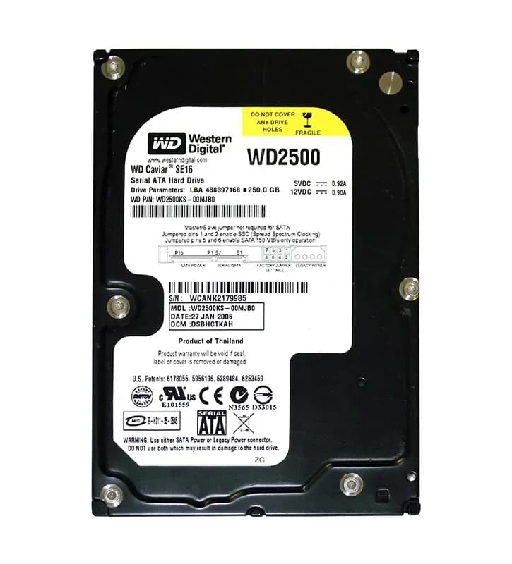 Western Digital WD2500KS-00MJB0 250GB 3Gb/s SATA