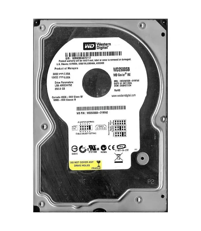 Western Digital WD2500SB-01RFA0 250GB