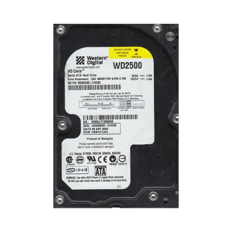 Western Digital WD2500SD-01KCB0 250GB 1.5Gb/s SATA