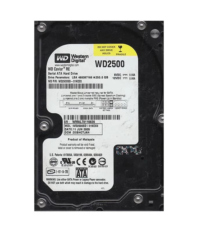 Western Digital WD2500SD-01KCC0 250GB 1.5Gb/s SATA