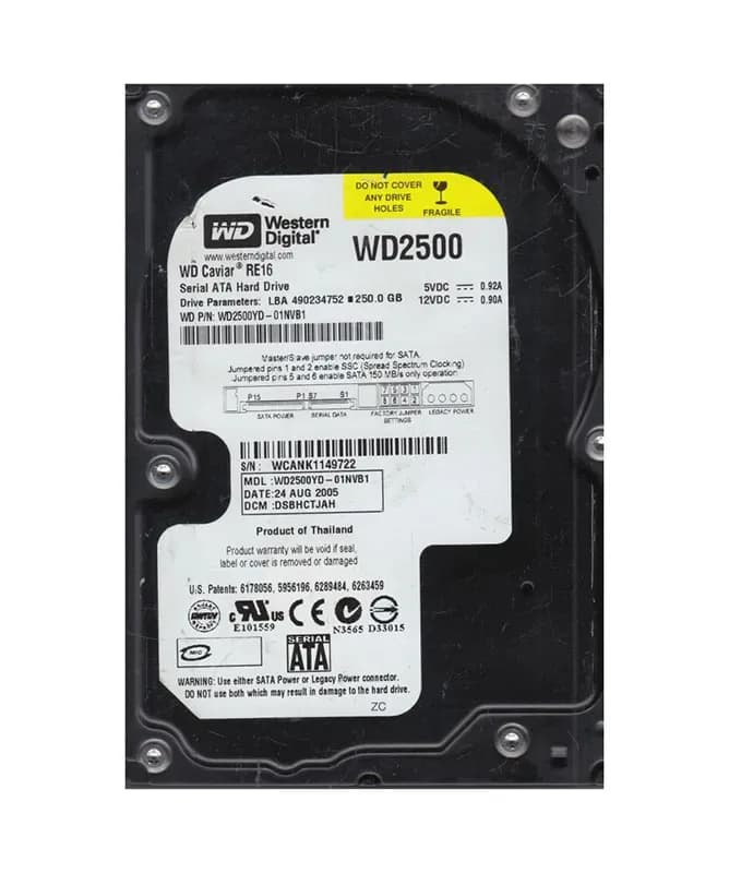 Western Digital WD2500YD-01NVB1 250GB 3Gb/s SATA