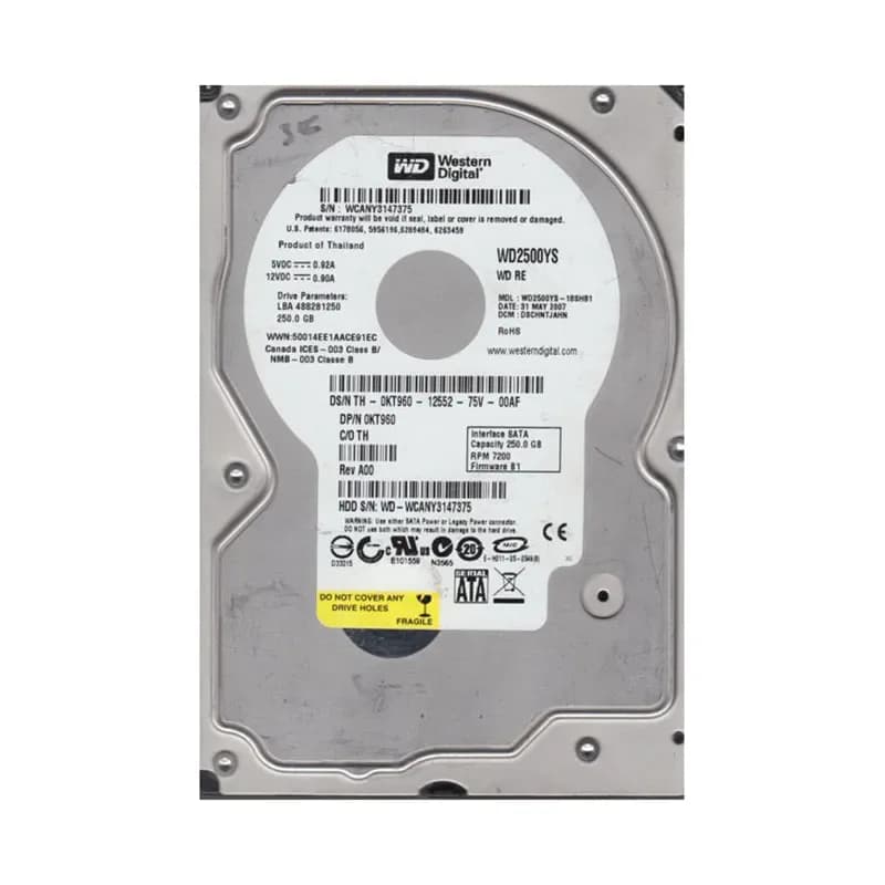 Western Digital WD2500YS-18SHB1 250GB 3Gb/s SATA