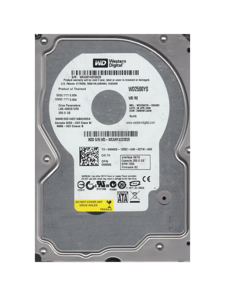 Western Digital WD2500YS-18SHB2 250GB 3Gb/s SATA