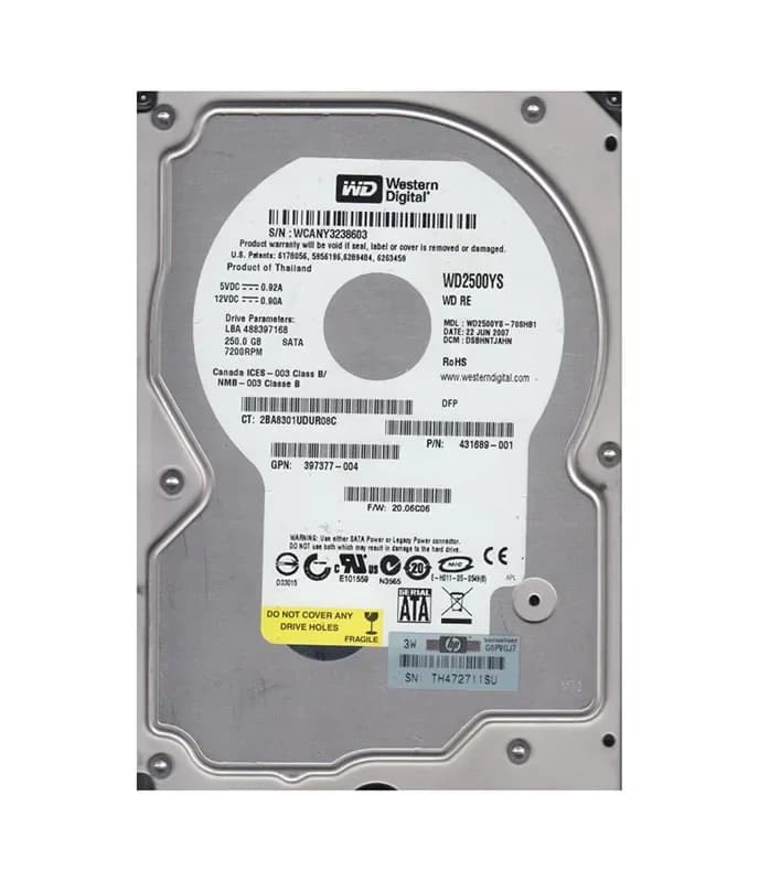 Western Digital WD2500YS-70SHB1 250GB 3Gb/s SATA