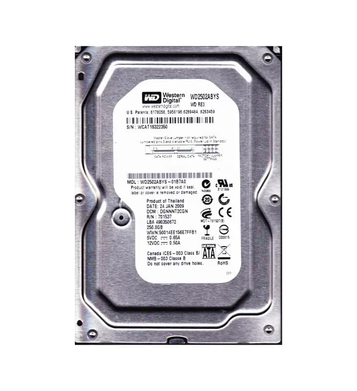 Western Digital WD2502ABYS-01B7A0 250GB 3Gb/s SATA