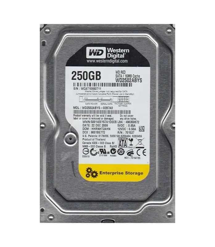 Western Digital WD2502ABYS-02B7A0 250GB 3Gb/s SATA