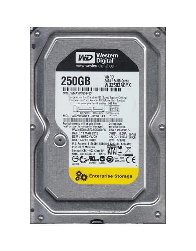 Western Digital WD2503ABYX-01WERA1 250GB 3Gb/s SATA