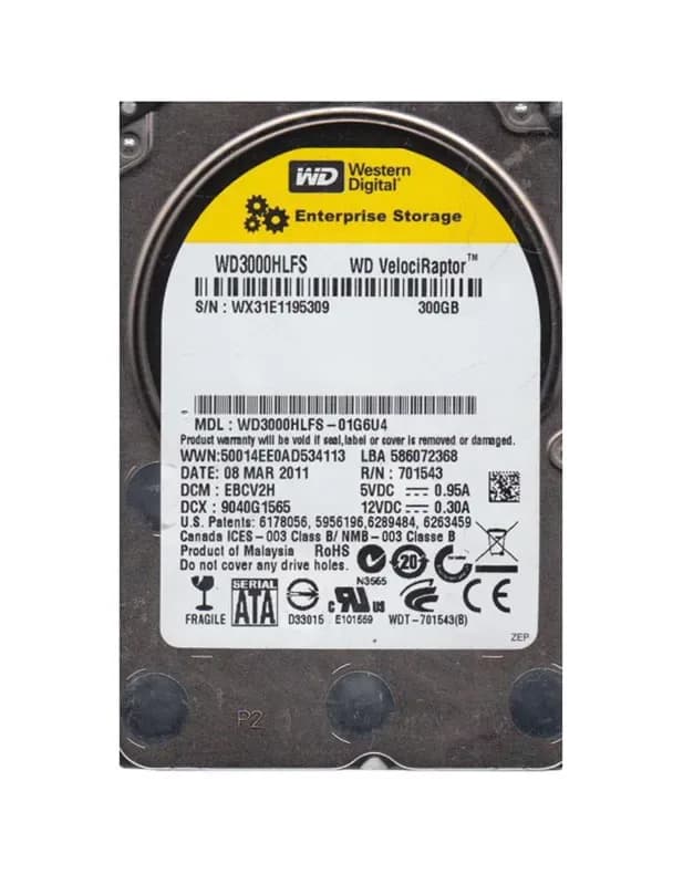 Western Digital WD3000HLFS-01G6U4 300GB 3Gb/s SATA