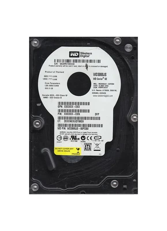 Western Digital WD3000JS-60PDB0 300GB 3Gb/s SATA