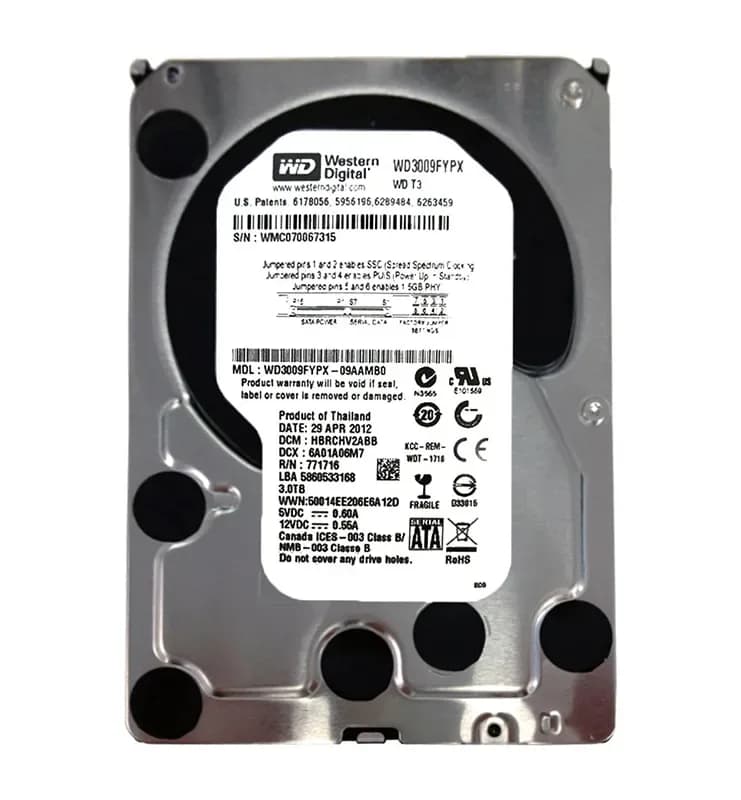 Western Digital WD3009FYPX-09AAMB0 3TB 6Gb/s SATA