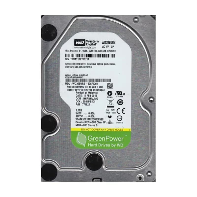 Western Digital WD30EURS-63SPKY0 3TB 3Gb/s SATA