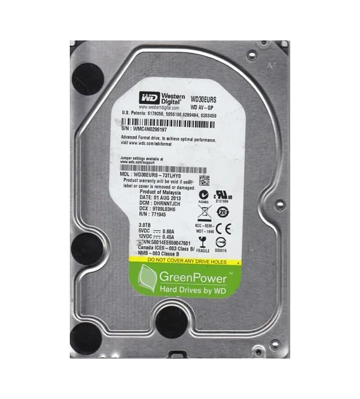Western Digital WD30EURS-73TLHY0 3TB 3Gb/s SATA