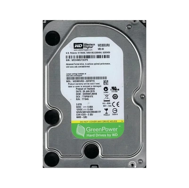 Western Digital WD30EURX-63T0FY0 3TB 6Gb/s SATA