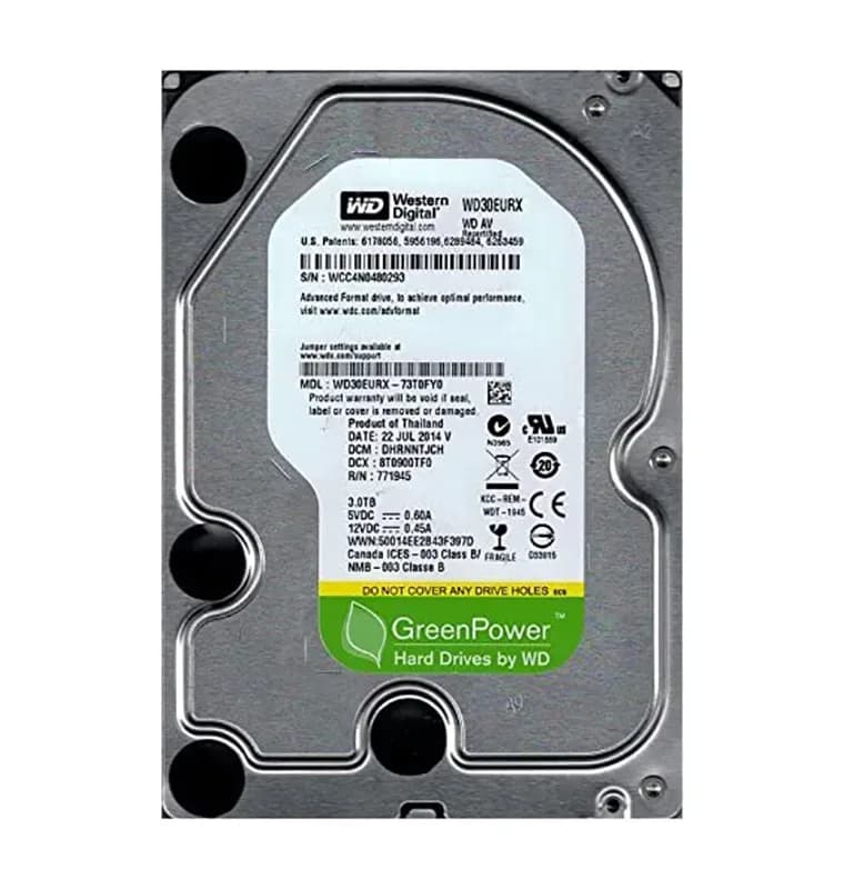 Western Digital WD30EURX-73T0FY0 3TB 6Gb/s SATA