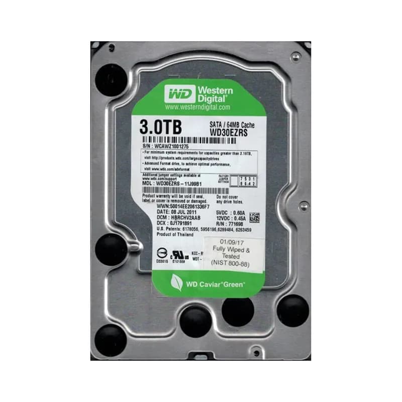 Western Digital WD30EZRS-11J99B1 3TB 3Gb/s SATA