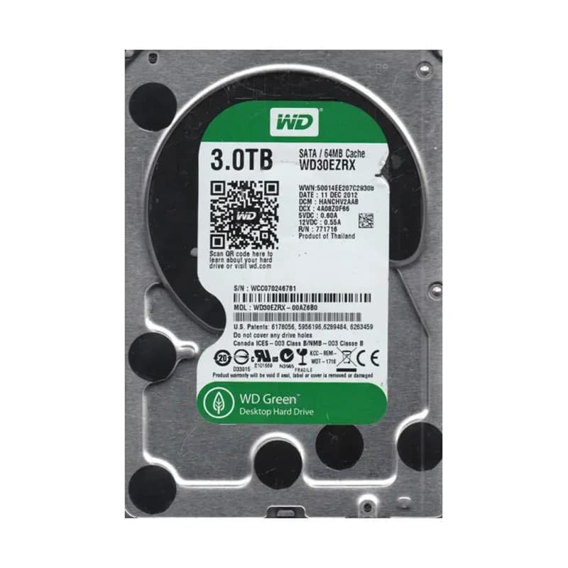 Western Digital WD30EZRX-00AZ6B0 3TB 6Gb/s SATA