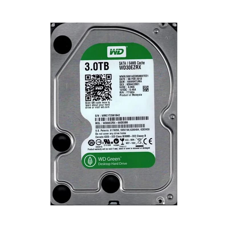 Western Digital WD30EZRX-00DC0B0 3TB 6Gb/s SATA