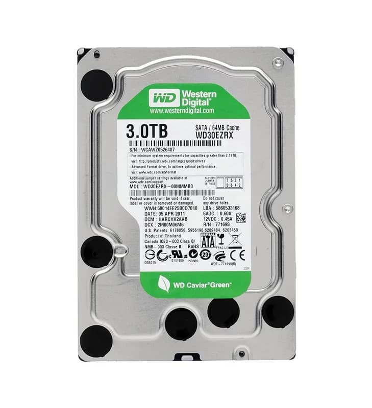 Western Digital WD30EZRX-00MMMB0 3TB 6Gb/s SATA