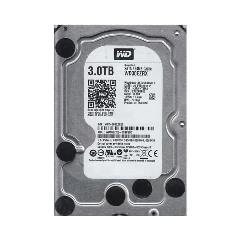 Western Digital WD30EZRX-00SPEB0 3TB 6Gb/s SATA