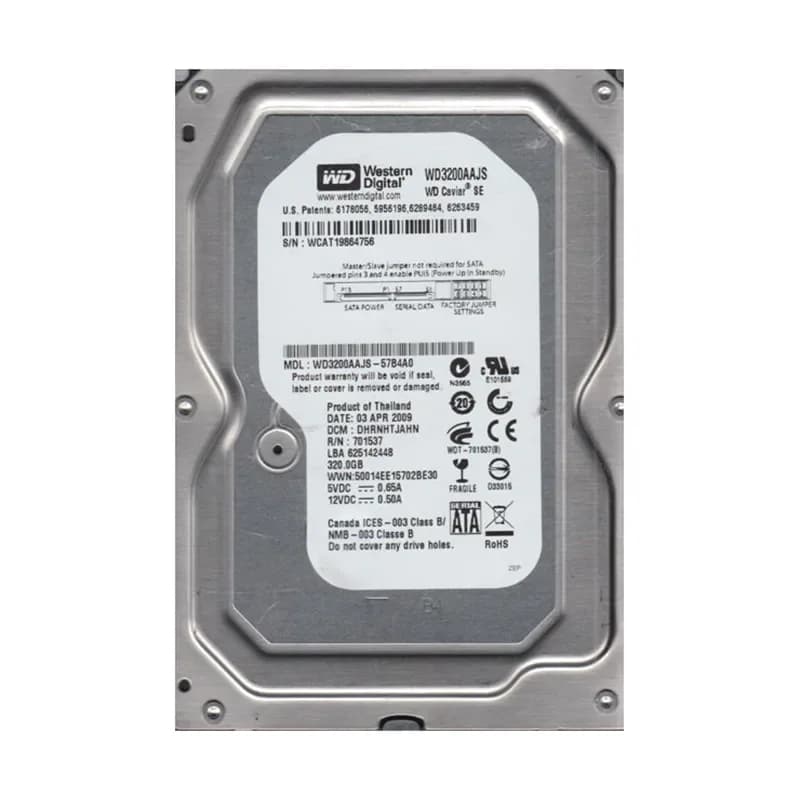 Western Digital WD3200AAJS-57B4A0 320GB 3Gb/s SATA