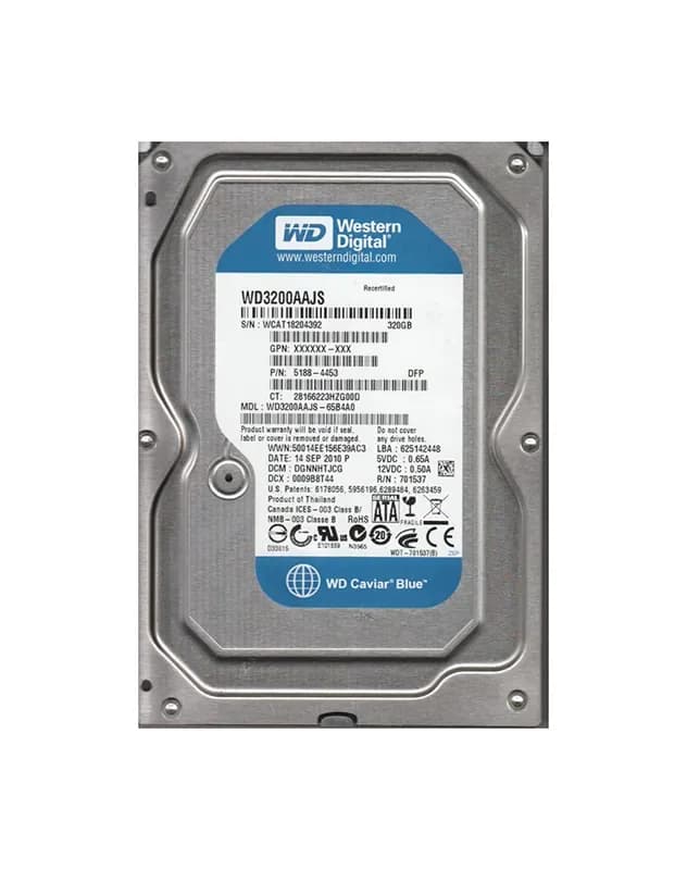 Western Digital WD3200AAJS-65B4A0 320GB 3Gb/s SATA