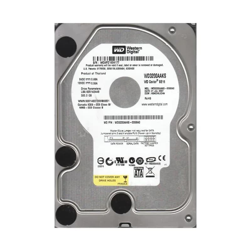 Western Digital WD3200AAKS-00SBA0 320GB 3Gb/s SATA