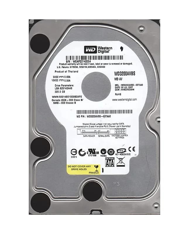 Western Digital WD3200AVBS-63TAA0 320GB 3Gb/s SATA