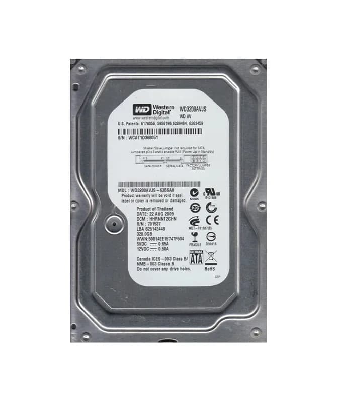 Western Digital WD3200AVJS-63B6A0 320GB 3Gb/s SATA