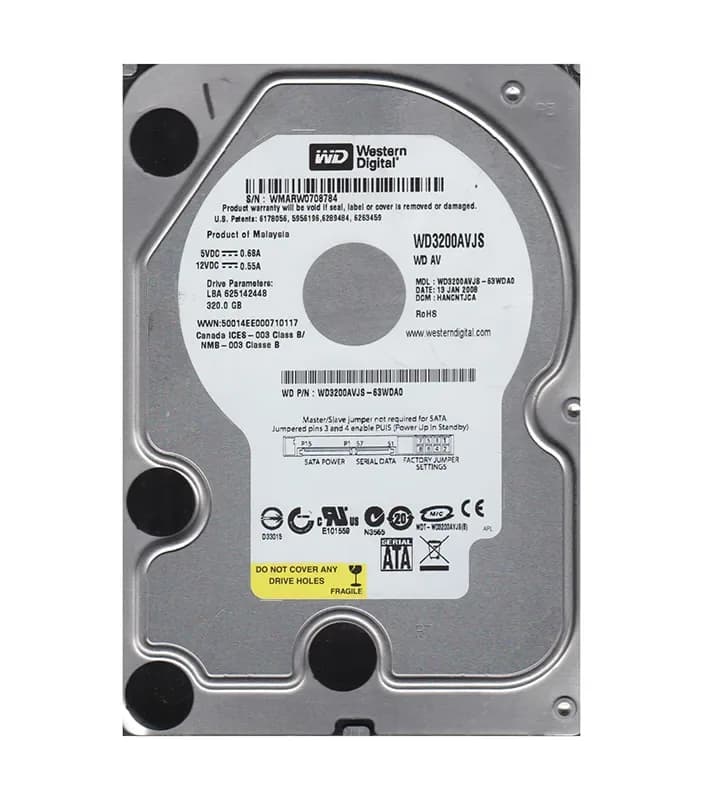 Western Digital WD3200AVJS-63WDA0 320GB 3Gb/s SATA