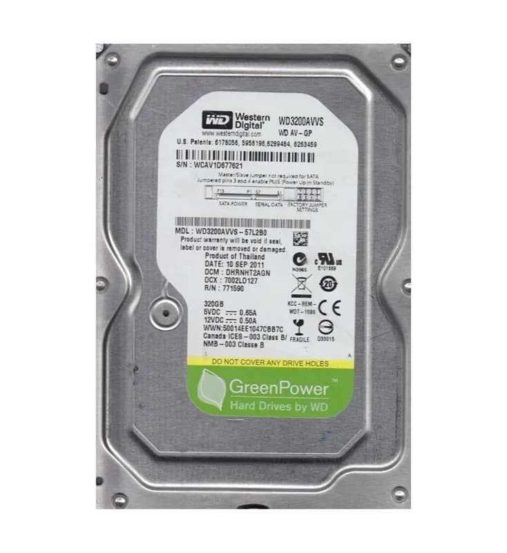 Western Digital WD3200AVVS-57L2B0 320GB 3Gb/s SATA
