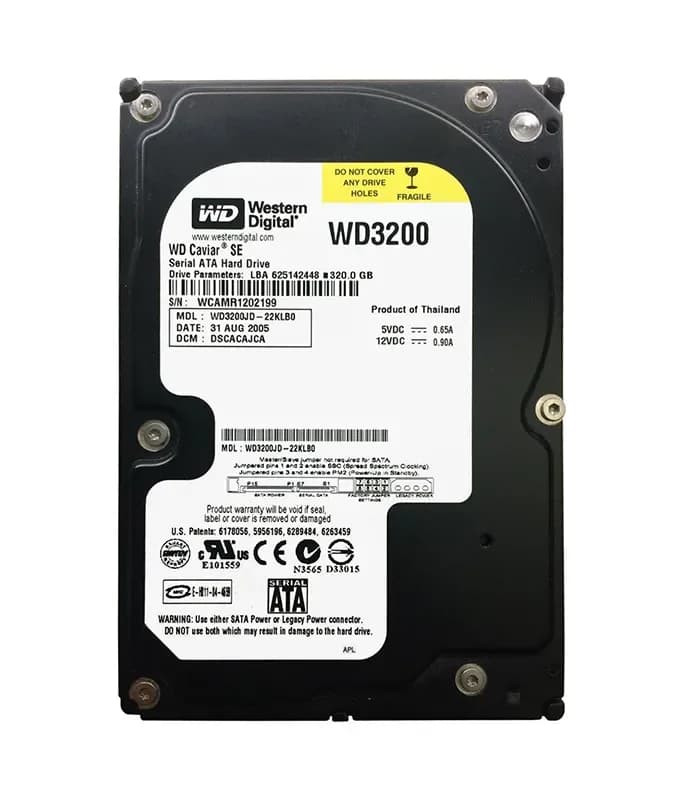 Western Digital WD3200JD-22KLB0 320GB 1.5Gb/s SATA