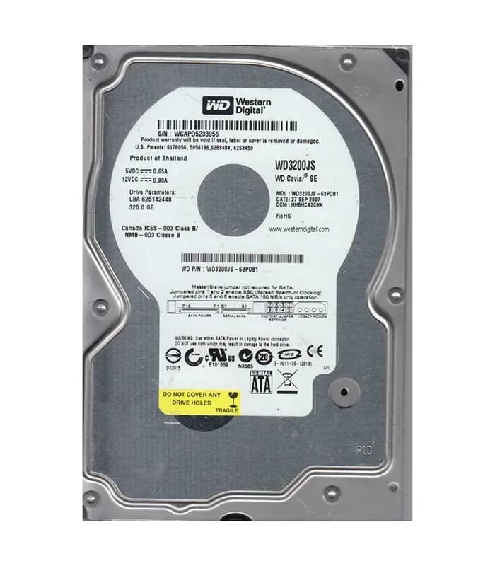 Western Digital WD3200JS-63PDB1 320GB 3Gb/s SATA