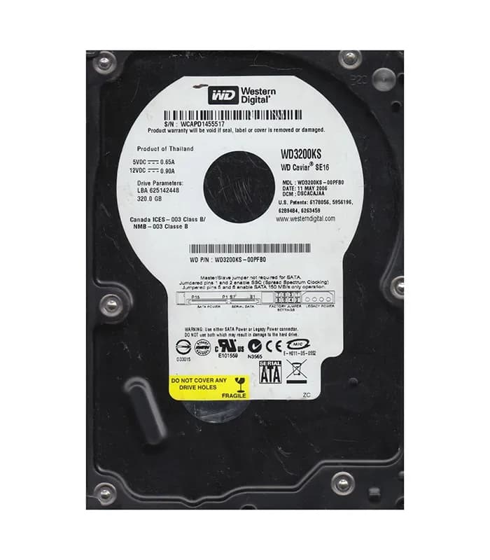 Western Digital WD3200KS-00PFB0 320GB 3Gb/s SATA