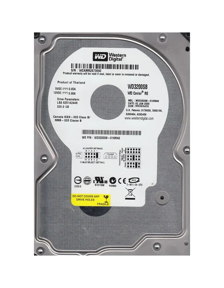 Western Digital WD3200SB-01KMA0 320GB
