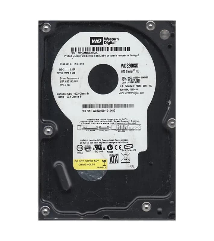 Western Digital WD3200SD-01KNB0 320GB 1.5Gb/s SATA