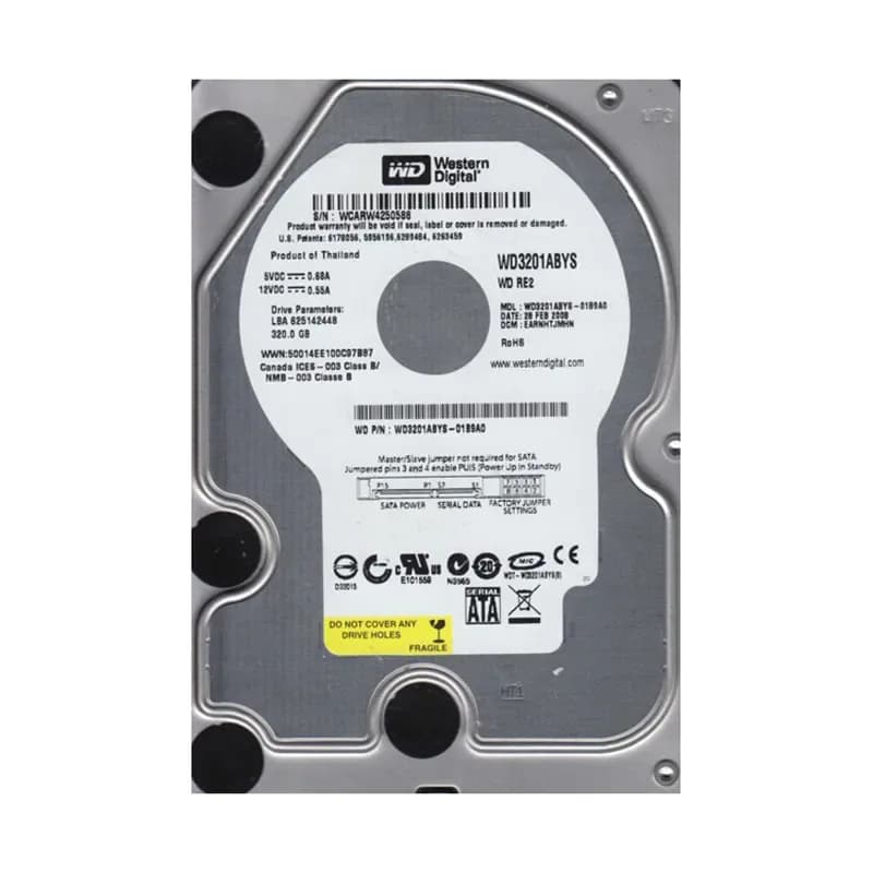 Western Digital WD3201ABYS-01B9A0 320GB 3Gb/s SATA