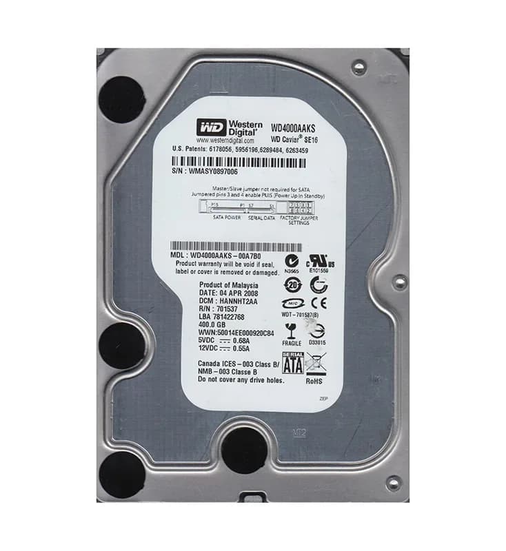 Western Digital WD4000AAKS-00A7B0 400GB 3Gb/s SATA