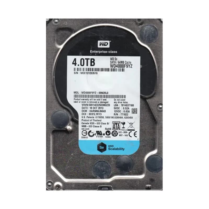 Western Digital WD4000F9YZ-09N20L0 4TB 6Gb/s SATA