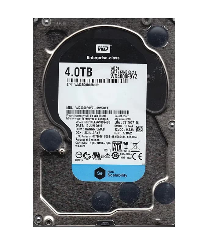 Western Digital WD4000F9YZ-09N20L1 4TB 6Gb/s SATA