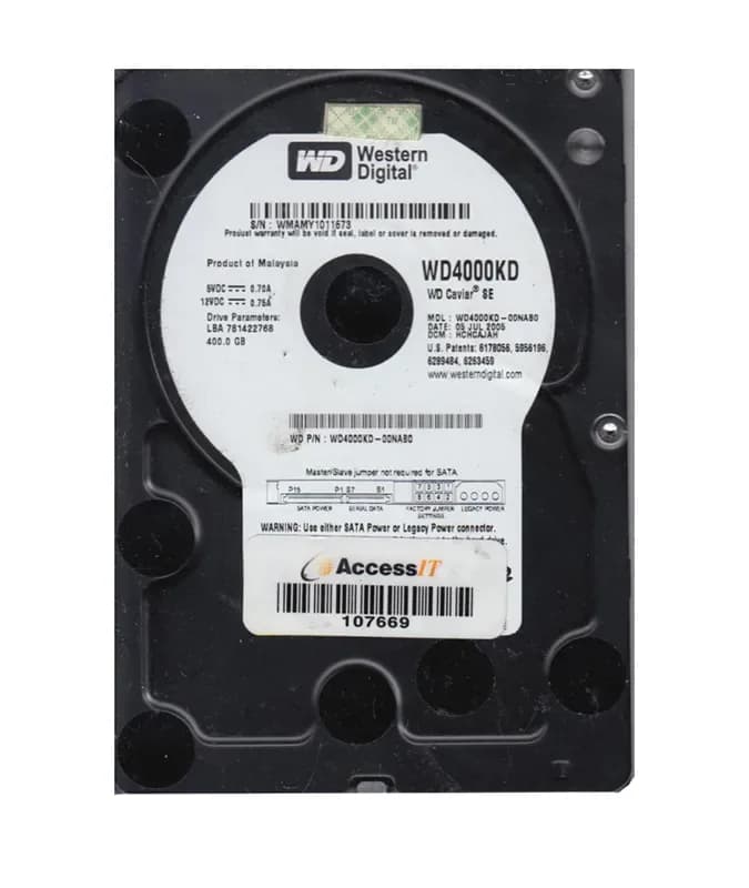 Western Digital WD4000KD-00NAB0 400GB 1.5Gb/s SATA