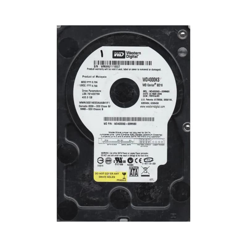 Western Digital WD4000KS-00MNB0 400GB 3Gb/s SATA