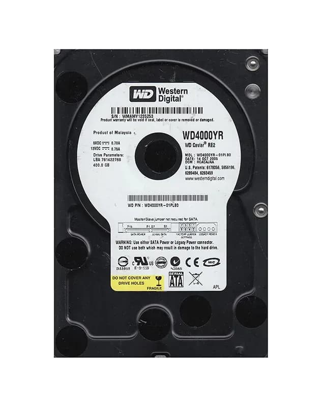 Western Digital WD4000YR-01PLB0 400GB 1.5Gb/s SATA