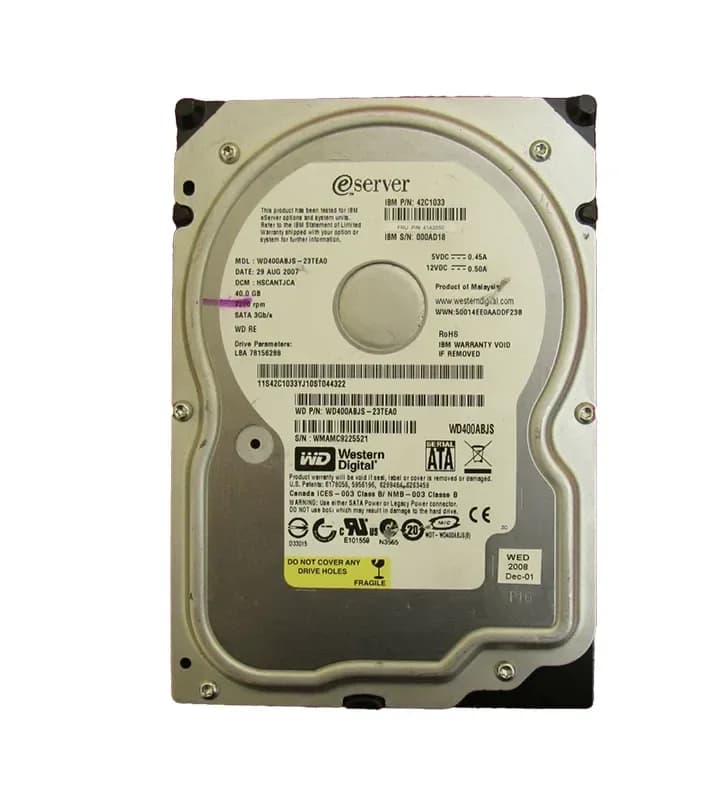 Western Digital WD400ABJS-23TEA0 40GB
