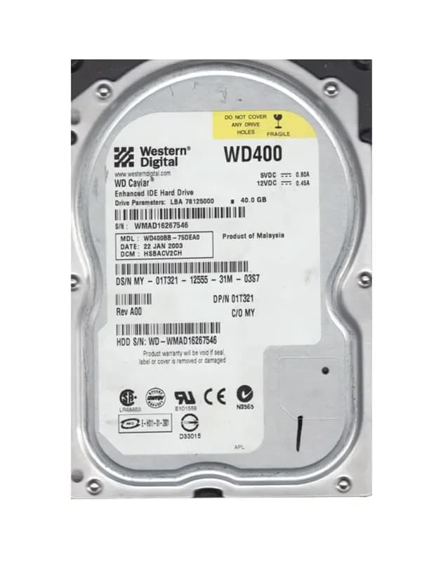 Western Digital WD400BB-75DEA0 40GB IDE Ultra ATA/100 (ATA-6)